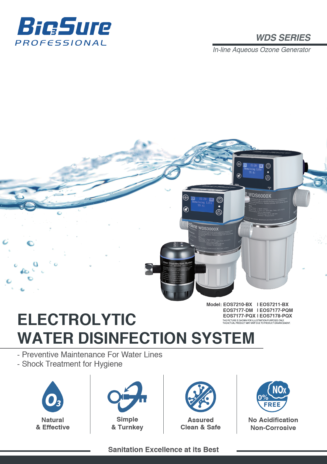 BioSure WDS600X – Inline Wasserdesinfektionssystem (EOS7210-BX)