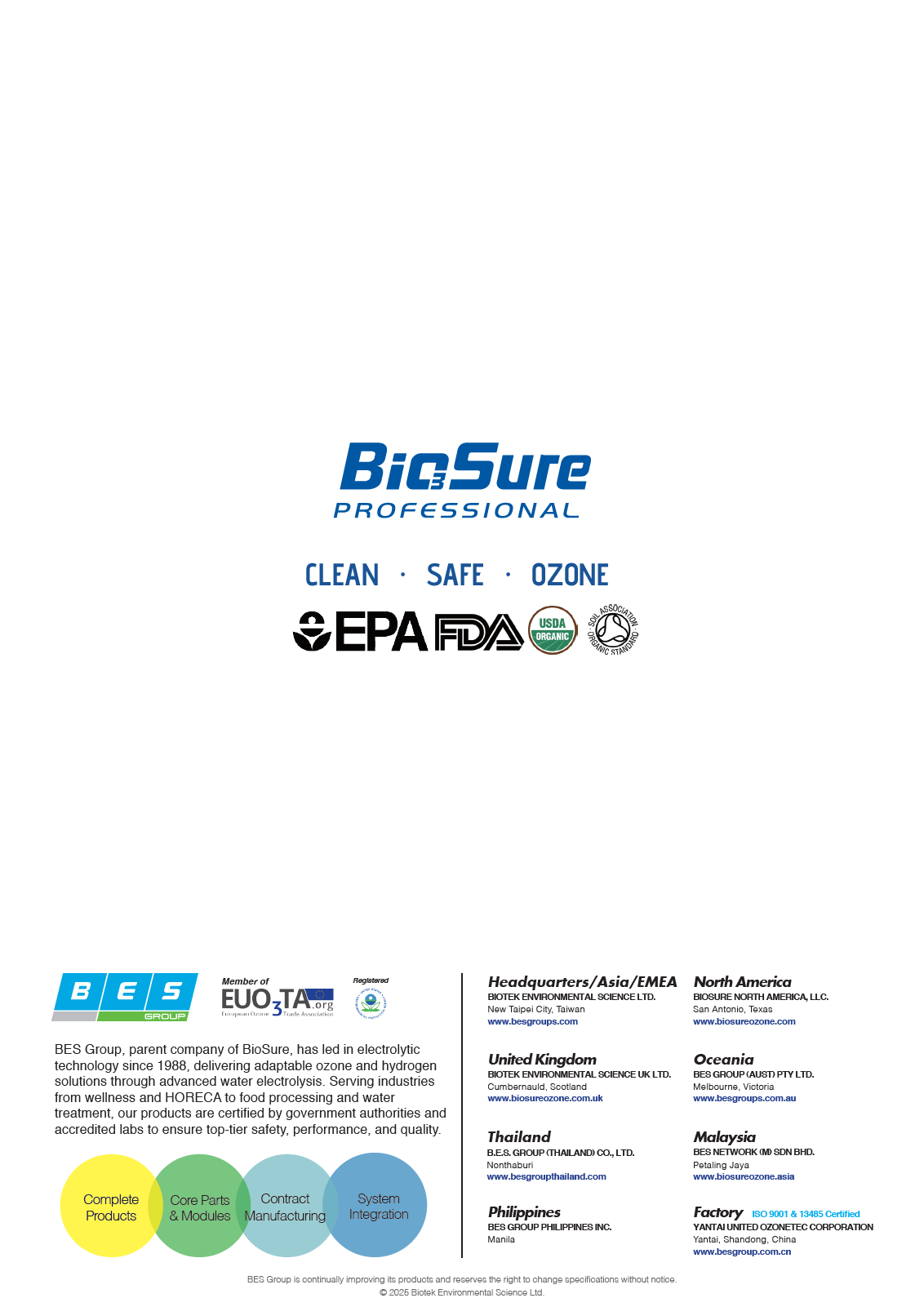 BioSure WDS600X – Inline Wasserdesinfektionssystem (EOS7210-BX)